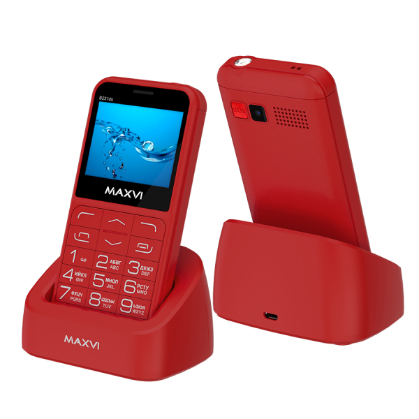 Купить Мобильный телефон Maxvi B231ds red